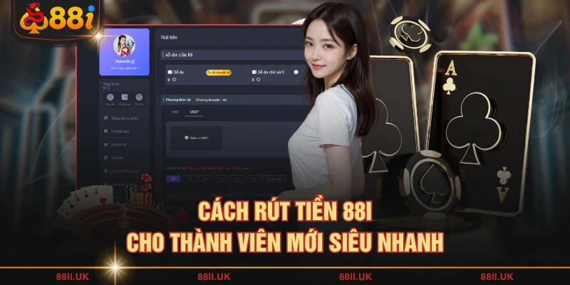 Cách rút tiền 88I cho thành viên mới siêu nhanh