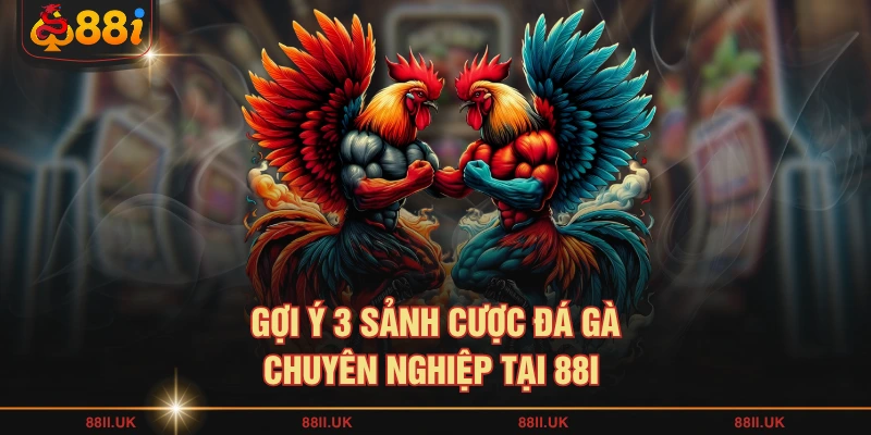 Gợi ý 3 sảnh cược đá gà chuyên nghiệp tại 88I 
