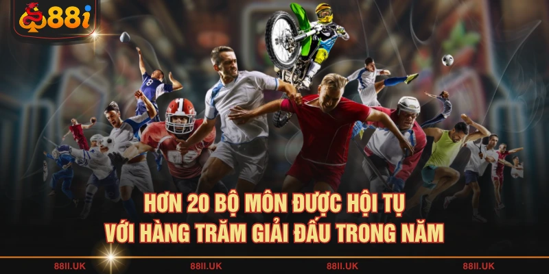 Hơn 20 bộ môn được hội tụ với hàng trăm giải đấu trong năm