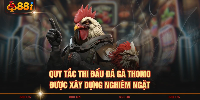 Quy tắc thi đấu đá gà Thomo được xây dựng nghiêm ngặt